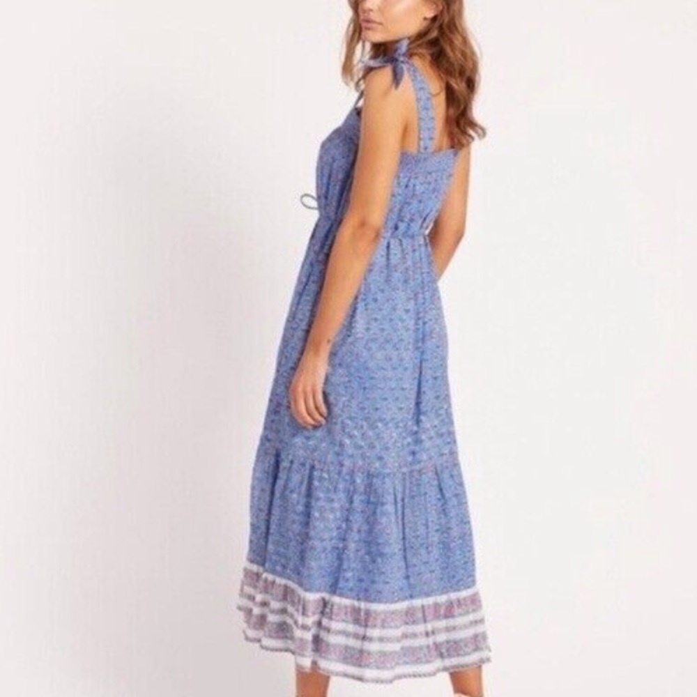 Free People x Cleobella Blue Lotus Midi Dress - Picture 3 of 15
